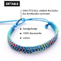 Miniatyrbild 2 av 5: 12 Färgglada Unisex Vänskapsarmband Partnerarmband modell selectionsky blue( FÄRG 2)