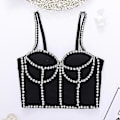 Miniatyrbillede 3 af 5: Kvinders Push-Up BH Bier Crop Top til Kvinder Korset Tank Vest (40C)