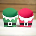 Miniatyrbild 2 av 5: Julklapp Popcorn Box Metallstans Schabloner DIY Scrapbooking Album Papper