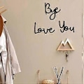 Miniatyrbild 4 av 5: Love You Bye Väggskylt Dekoration Hem Vardagsrum Sovrum Hall Entré 3D Bokstav Kärlek Hjärta Över-Dörr Väggkonst Dekoration Ornament