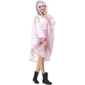 Pikkukuva 2 / 3: 1 kpl EVA huppuinen sadetakki poncho pyöräilyyn, Pink Lips