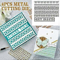 Miniatyrbilde 2 av 5: Metallstans for linjal, mal for scrapbooking, DIY-album, stempel, papir, kort for håndlagde gratulasjonskort, preging, dekorasjon, håndverksprosjekter