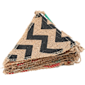 Miniatyrbillede 2 af 5: 2 stk. Burlap Banner, 15 Burlap Banner, Burlap Vimpelguirlande til