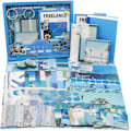 Miniatyrbillede 1 af 5: 155 stykker Scrapbooking tilbehørssæt, æstetisk Bullet Journal Scrapbook Kit med A6 Grid Noteboo