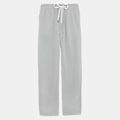 Miniatyrbillede 2 af 3: Mænds Linned Look Løse Bukser Elastisk Talje Casual Strand Yoga Bukser-r (2XL grå)