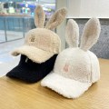 Miniatyrbilde 2 av 5: (54—59cm) Casual Søt Kaninøre Baseball Cap Høst Vinter Ansikt