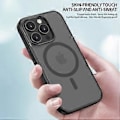 Pikkukuva 4 / 5: iPhone 15 Plus:lle Mattainen Puhelimen Kotelo, Yhteensopiva MagSafen kanssa, PC+TPU Takakannen Kotelo