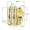 Pikkukuva 4 / 4: Naisten käärmerannekorukello Serpentine Bling Timantti Kvartsikellot (Hopea)