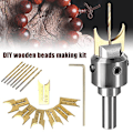 Miniatyrbild 3 av 5: 16-delad träpärlsfrässats 16-25 mm träbearbetningsfräs Tungsten Carbide Router Bit