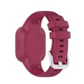 Miniatyrbilde 2 av 5: Silikonrem for Garmin Vivofit JR3 i ren farge (Vinrød)