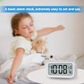 Miniatyrbild 2 av 5: Smart nattlampa digital väckarklocka med inomhustemperatur Bat