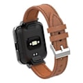 Miniatyrbillede 4 af 5: Læder Urrem Til Xiaomi Redmi Watch 2 (Brun)