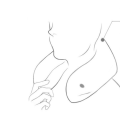 Miniatyrbilde 3 av 3: 1 stk sett lilla, memory foam nakkepute, U-formet pute bil nakke