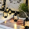 Miniatyrbilde 3 av 4: LED parafinlampe retro hestelampe jul utendørs bar hage seng