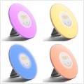 Miniatyrbilde 5 av 5: Radiovekkerlys nattbordslampe Vekkerklokke LED-lys berøring