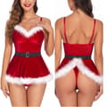 1 styk julekostume, en forførende og charmerende juleuniform perfekt til rollespil, julefester og juleforestillinger. S