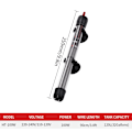 Miniatyrbillede 4 af 5: 1 stk 100W akvarievarmer, automatisk termoregulering, EU-stik