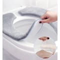 Miniatyrbillede 5 af 5: (Grå) Toiletsæde til badeværelse, blødt og varmt toiletbræt, vaskbart
