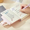Miniatyrbillede 4 af 5: Basic Professional Tyk Skitsebog 640 Siders Læder Notesbog til Skrivning Tegning Tyk Notesbog Journal Uforet/Lineret Pink (Pink)