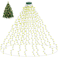 Miniatyrbillede 4 af 5: 1,75 m juletrælys med ring, 16 strenge 400 LED julelys