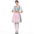 Pikkukuva 3 / 5: Naisten Oktoberfest-asu Saksalainen Dirndl-mekko Baijerilainen Karnevaalijuhla-asu (2XL Vihreä)