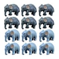 Miniatyrbillede 1 af 4: 12 stk. Mini Elefanter Miniature Dyr Figurer Bonsai Have Elefant Modeller