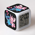 Miniatyrbillede 1 af 5: Stitch Anime LED Digital Vækkeur til Piger - Sød Størrelse, 8cm, 3 tommer, 7 Farver Skifter, Temperatur, Perfekt til Pigers Soveværelse(13) 40