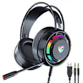 Miniatyrbild 1 av 5: 3,5 mm Jack/USB Spelheadset för PC, Laptop Dator Bas Surround (3,5 mm version)