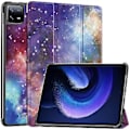 Pikkukuva 1 / 5: Maalattu Nahkainen Älykäs Tabletti Kotelo Xiaomi Pad 6 / 6 Pro:lle (Linnunrata)