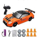 Miniatyrbild 2 av 5: 2.4GHz RC Driftbil, 1:24 Fjärrstyrd Höghastighets Racing Driftbilar UK (Orange)