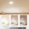 Pikkukuva 3 / 5: Uusi Clip-On LED-pöytävalaisin kosketusvirtakytkimellä, 3 tilaa, silmien suojaus ja ladattava USB, ihanteellinen lukemiseen ja opiskeluun( )