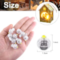 Miniatyrbillede 5 af 5: 50 stk. Mini LED-lys Balloner papir lanterner lys Gult lys
