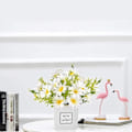 Miniatyrbild 5 av 5: Konstgjorda blommor, prästkrageblomma med sidenliknande prästkrage