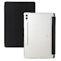 Pikkukuva 1 / 5: 3-Taitettava Selkeä Akryyli Nahkakotelo Samsung Galaxy Tab S9 Ultra/S8 Ultra:lle (Musta)