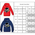 Pikkukuva 2 / 2: Lasten Pojat Tytöt Ninja Kidz Huppari Pusero Huppari Yläosat 7-14v (9-10 Vuotta Rose Red)
