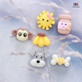 Miniatyrbillede 5 af 5: 28 stykker harpiks rekvisitter håndlavet tegneserie kombination