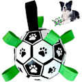 Miniatyrbild 1 av 5: Hundleksak - Interaktiv hundboll - Hållbart utomhusleksak för dragkamp