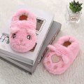 Miniatyrbillede 3 af 5: Baby Piges Bløde Plys Hjemmesko Tegneserie Varme Vinter Hjemmesko (Indvendig længde 19,5 cm)