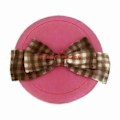 Miniatyrbillede 2 af 5: Retro Pompom Vinter Beret Hue Plaid Sløjfe Beret Hat Stor Sløjfe Britisk Vinter Uld Hat Retro Kunstner Maler Huer Camel (Camel)