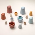 Miniatyrbillede 5 af 5: Nesting Dolls Matryoshka Silikone Tegneserie Søde Dyr Russisk Ma
