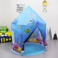Miniatyrbilde 3 av 5: Ocean Blue Castle Barnerom, Barnerom Spilltelt, Spilltelt Hus, Babytelt Hus, Baby Spill