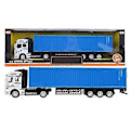 Miniatyrbillede 1 af 5: 1:48 Legeret Container Lastbil Model Legetøj Høj Simulation Børn Billegetøj Køretøj Blå Container Lastbil Model
