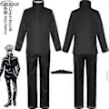 Miniatyrbild 3 av 5: 2023 - Anime Jujutsu Kaisen Gojo Satoru Cosplay Kostym Toppar Byxor Ögonlapp Halloweenfest Herruniform Peruker - 1-1 (M Svart Paket 4)