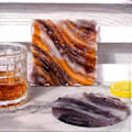 Miniatyrbilde 5 av 5: Bølgeformet Brikke Epoxy Resin Silikonform Brikkeformer for DIY Resin Vinglass Kopp Matte Hjem Dekor DIY Håndverk Laging (firkantbølge)