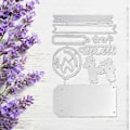 Miniatyrbillede 3 af 5: Fødselsdagsetiket Metal Skæreforme Håndlavede Håndværk DIY Scrapbooking Prægning