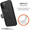 Miniatyrbillede 2 af 5: FOR Apple iPhone 12 PRO MAX  beskyttende etui (trådløs opladning kompatibel cover, knap-resistent mobiltelefon etui, ultra tynd buffer) - sort