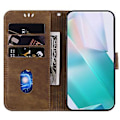 Miniatyrbilde 4 av 5: Embosset lærveske for iPhone 13 Pro Max (Brun)