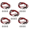 Pikkukuva 2 / 5: 4 kpl RC-LED-valosarjaa 1/10 RC-autolle, kuorma-autolle, crawlerille, RC-mallin drift-autolle, ajovalot ja takavalot, 5 mm, monivärinen