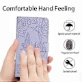 Miniatyrbillede 5 af 5: Til Samsung Galaxy F34 5G/M34 5G PU Læder Trykt Etui Tegnebog Stativ Telefon Cover med Håndledsrem (Stil E)