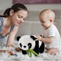 Pikkukuva 2 / 5: Panda Pehmolelut Söpöt Lasten Eläinnuket Bambu Panda Koti Toimisto Koristetarvikkeet (25cm Makuulla)